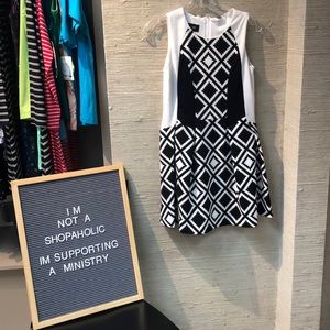 Black and White Dress